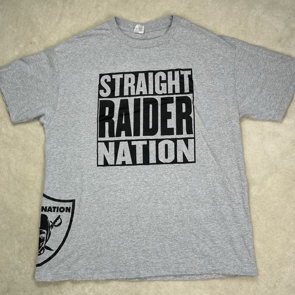 Allstyle Other - Vintage Y2K NFL Los Angeles Oakland Raiders Nation Football TShirt Men's XL